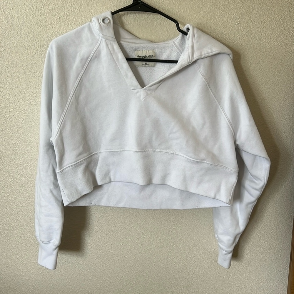Abercrombie and fitch cropped hoodie